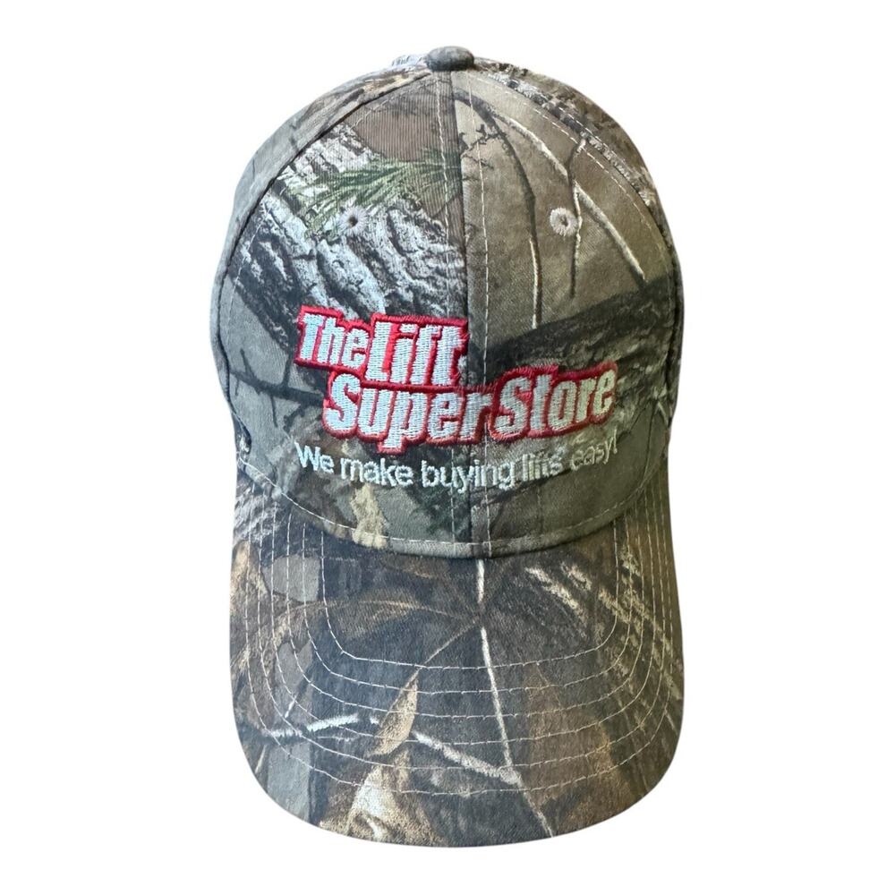 The Lift Superstore Mossy‎ Oak Camo Hunting Hat Cap Adjustable Strapback Promo